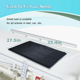 [LOSCHEN] Rohrschiebeplanen für den Patiententransfer, Schiebeplanen zur Unterstützung des Transfers älterer Menschen (35.4"X27.4" (90x70cm), Schwarz)