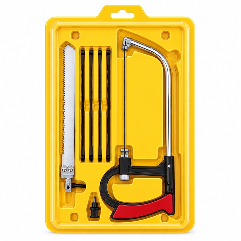 8-in-1 Multi-Purpose Hand Saw Kit with 6 Interchangeable Steel Blades