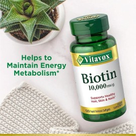 2pc Biotina 10,000 Mcg - Salud Cabello, Piel, Uñas Y Energía