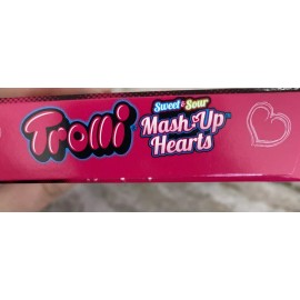 Trolli Sweet & Sour Mash Up Hearts Gummi Candy 1ea 3oz Box-New-SHIPS N 24 HOURS