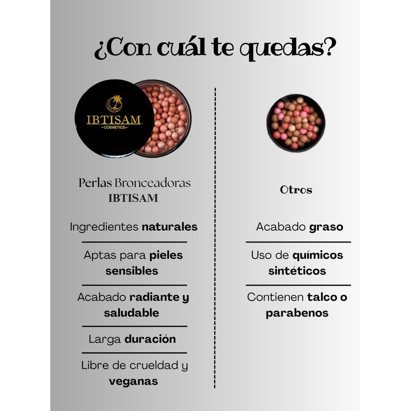 Iluminador 12 PIEZAS Perlas Bronceadoras Cosmético Natural