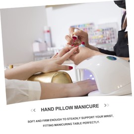 Healeved 2pcs Nail Arm Rest Cushion for Manicure Washable Hand Support Pillow Convenient for Nail Art for Makeup Table