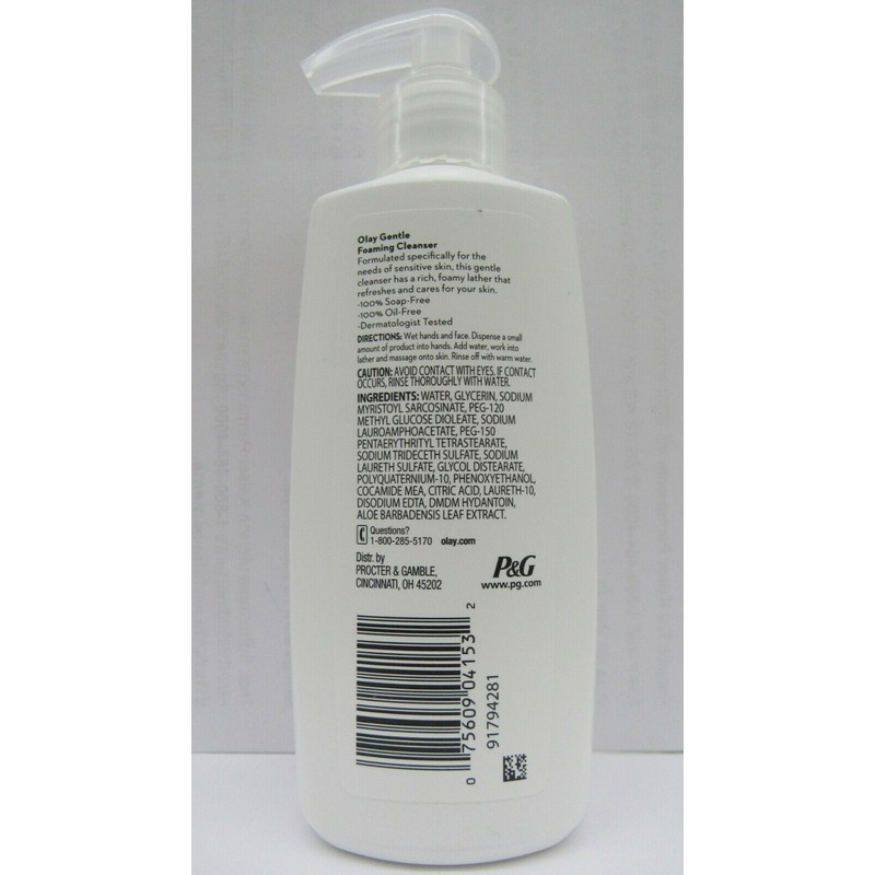 OLAY Cleanse Gentle Foaming Facial Cleanser 6.7OZ***BUY MORE & SAVE