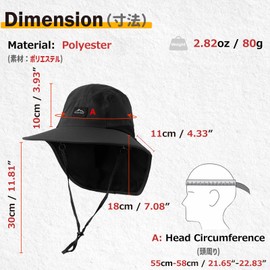 Azarxis Sun Hat for Men Women Wide Brim UPF 50+ Bucket Safari Hat with Large Neck Flap for Fishing Hiking Gardening Beach (Khaki)