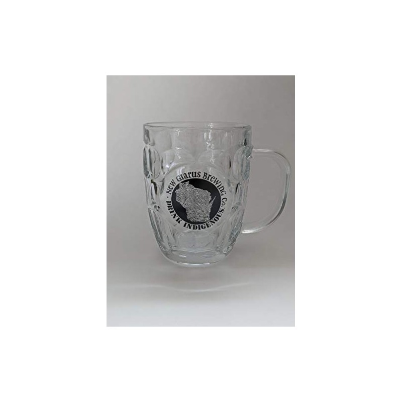 New Glarus Glass Honeycomb Stein