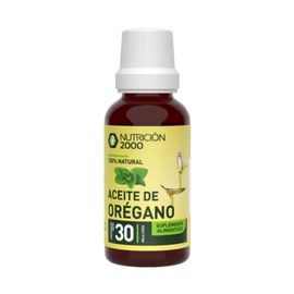 Aceite de Orégano N2000, Gotero 30 ml, Orégano (Origanum vulgare) en Aceite de Oliva, Suplemento Alimenticio