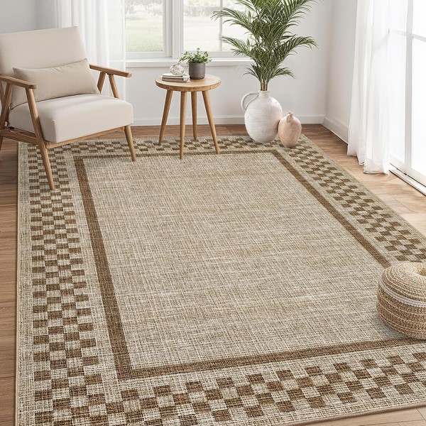 GarveeHome 5x7 Washable Area Rug for Bedroom Living Room Non