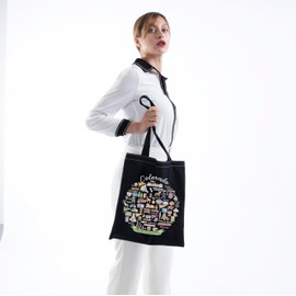 MNIGIU Colorado State Gifts Colorado Tote Bag Welcome to Colorado Moving to Colorado Gift Colorado Travel Gift (Colorado Tote BLK)