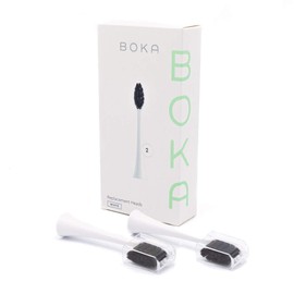 Boka Replacement Toothbrush Heads for Sonic Powered Electric Toothbrush, Blue (2 Heads)