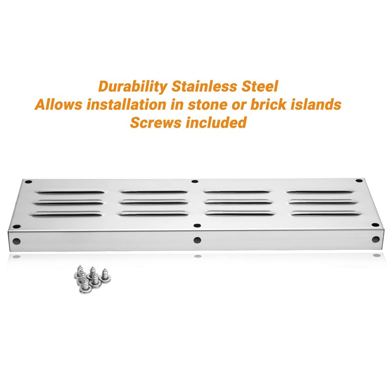 Skyflame Stainless Steel Venting Panel for Masonry Fire Pits and