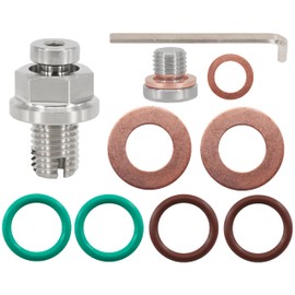Dsnaduo M12.1-1.5 x 15mm Oversize Piggyback Oil Drain Plug, Stainless Steel Self Tapping Oil Pan Thread Repair Kit