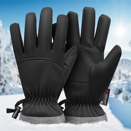 Odtmger Winter Waterproof Ski Gloves for Kids, Men and Women - Perfect Cold Weather Gloves for Cycling, Driving, Running