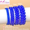 AD Beads Handmade Gemstone Stretch Elastic Bracelet Crystal Healing Reiki