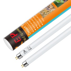 REPTI HOME T5 UVB Reptile Light 24W 10.0,UVA UVB Light Bulb for Reptiles,2 Pack Reptile UVB Lamp Tube for Bearded Dragon