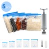 5pcs Vacuum Sealer Storage Bags Air Pump for Food Storage