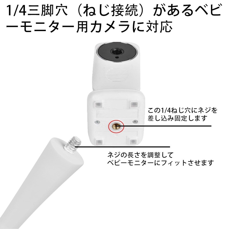 Gocheer Baby Monitor Mount, 360° 1/4 Screw Hole, 18" Adjustable,