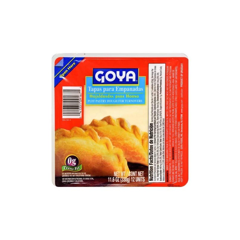 Goya Tapa Empanada Dough Shell, 11.6 Ounce -- 16 per
