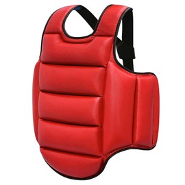 ZYOONG Karate Chest Guard Vest MM Kickboxing Body Protector Martial Arts WTF. Equipment Armor Taekwondo Target Training Uniform (Size : XL Height 67.9 - 76.8 inches (170 - 195 cm)