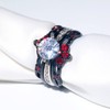 ringheart Couple Rings Black Matching Ring 1.5ct AAA CZ Women