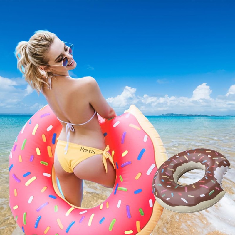 Praxia Float for Kids and Adults, Donut, Chewy Float, Large,
