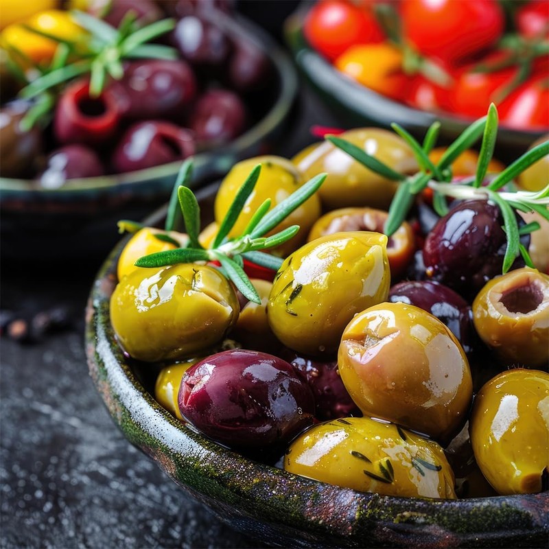 Krinos Pitted Country Olive Mix 4.4 lb