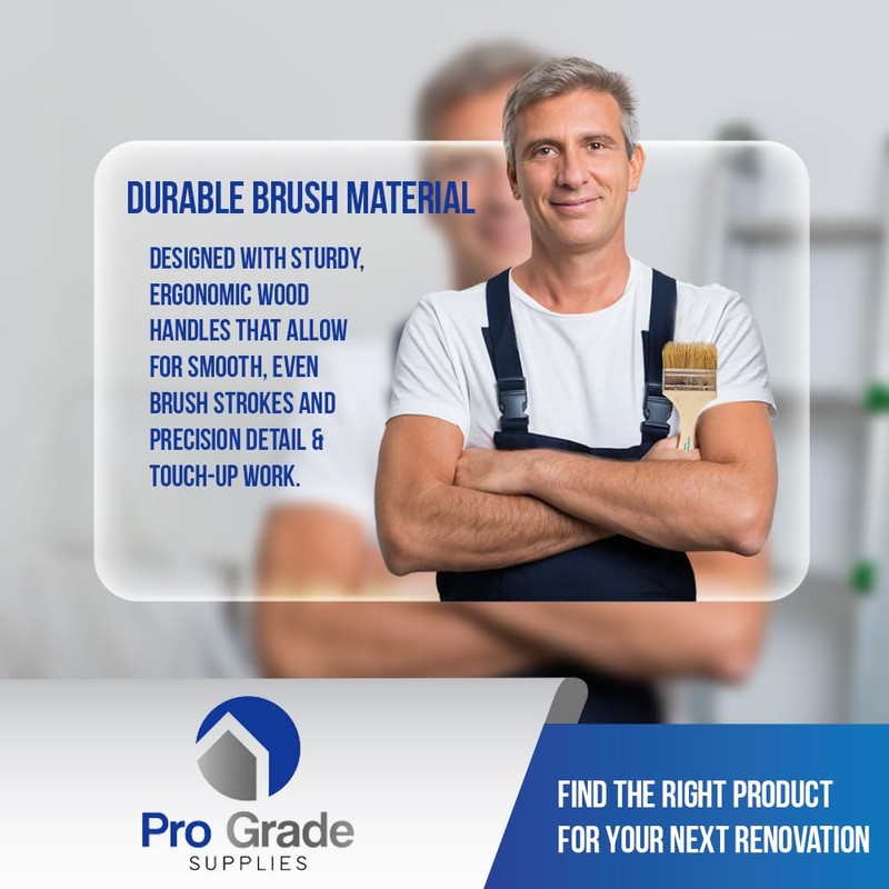 Pro Grade - Chip Brush – Paint Brush Set –