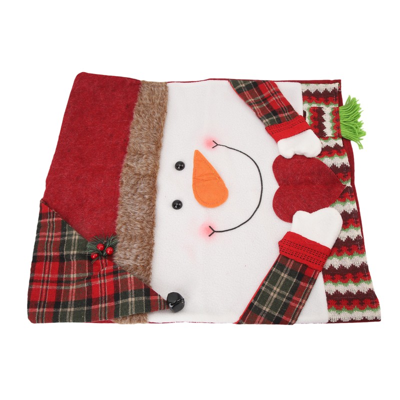 Xmas Dinner Chair Back Covers Easy To Install Soft Anti