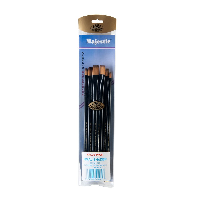 Royal and Langnickel Majestic Premium Shader Brush Set (Pack of