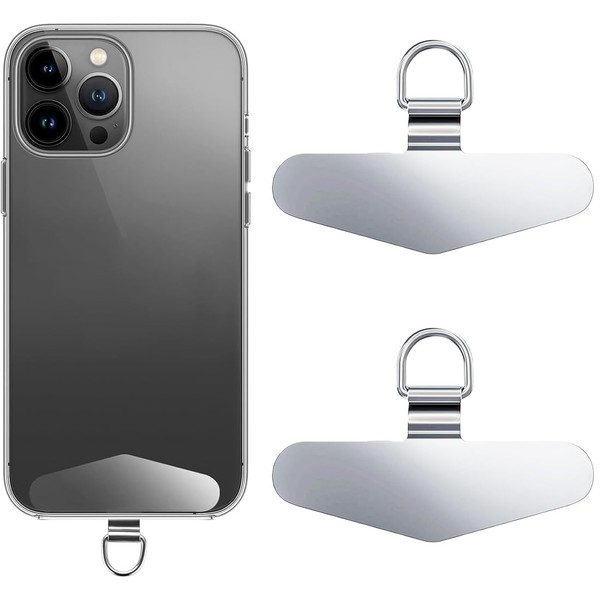 SIVZUMO Pack of 2 Mobile Phone Chain Universal Pads, Stainless