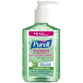 Purell Hand Sanitizer with Aloe, 8 oz, Pack of 3
