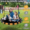 HeyZoo Saucer Swing, 48 Inch Larger Swing Sets for Backyard