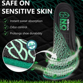 SULPO No-Sweat Comfort Insoles Men & Women - Anti-Sweat Shoe Insoles - Antibacterial Insoles - Shock Absorbing Insoles Shoes Men - Soles for Shoes - 42 EU / 8 UK