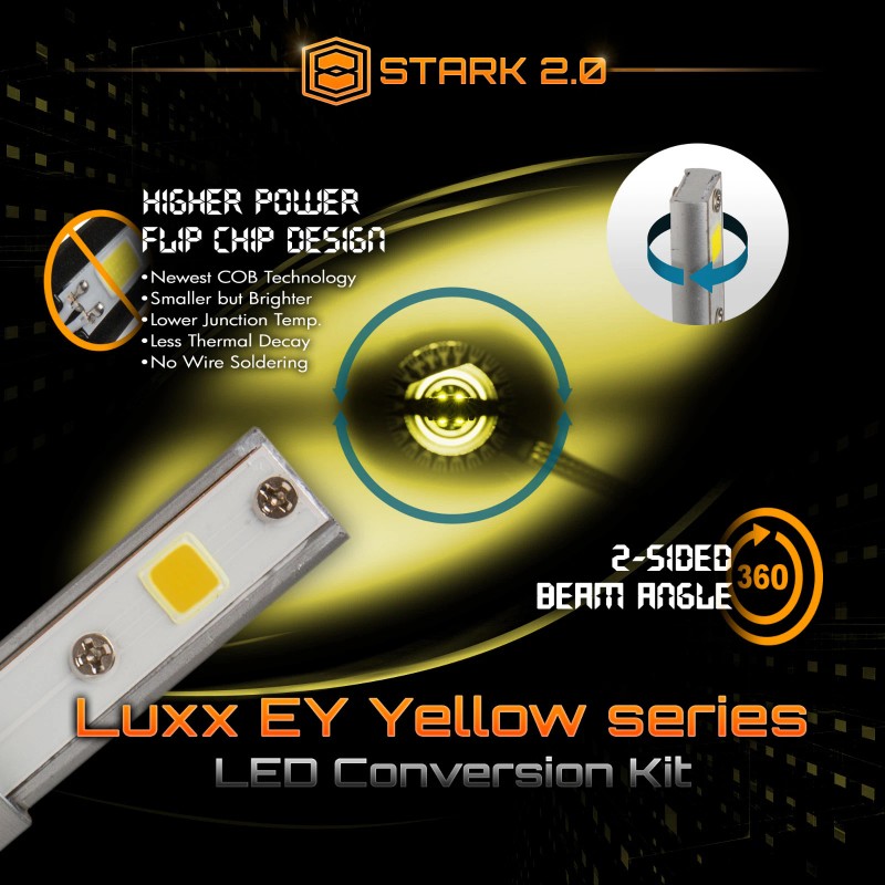 Stark LED 66W 5000LM True 3000K 3K Yellow Lights Fog