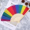 Colorful Folding Folding Fans Portable Rainbow Fan Beautiful Folding Fans
