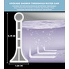 SAIKOOWA 3.15" High- Shower Threshold Water Dam,67 Inch New Shower