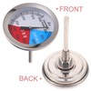 BESPORTBLE 2pcs Kitchen BBQ Thermometer Gauge for Charcoal Grill Smoker