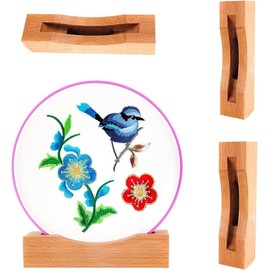 Embroidery Display Holder Suitable Cross Stitch Frames,Lap Embroidery Stand Display 3Pack Embroidery Hoop Stand Display Cross Stitch Kits (Suitable 3-6.7IN Frame)