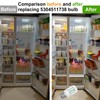 QYKAVM KEI D34L Refrigerator Bulb Replacement for Frigidaire Kenmore, 5304511738