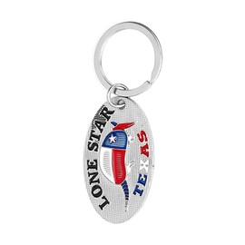 Lamatar1 Texas Souvenir Keychain Metalic (Texas Armadillo Keychain)