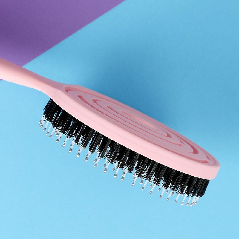 ILU Round Lollipop Detangling Hair Brush Pink