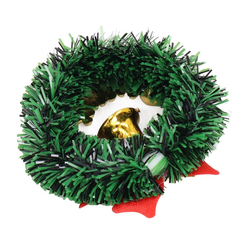 10PCS Dollhouse Christmas Wreaths Simulation Plastic Garland Model for 1/12