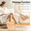 9.84In Tall Foot Basin Wooden Bucket with Lid and Massage
