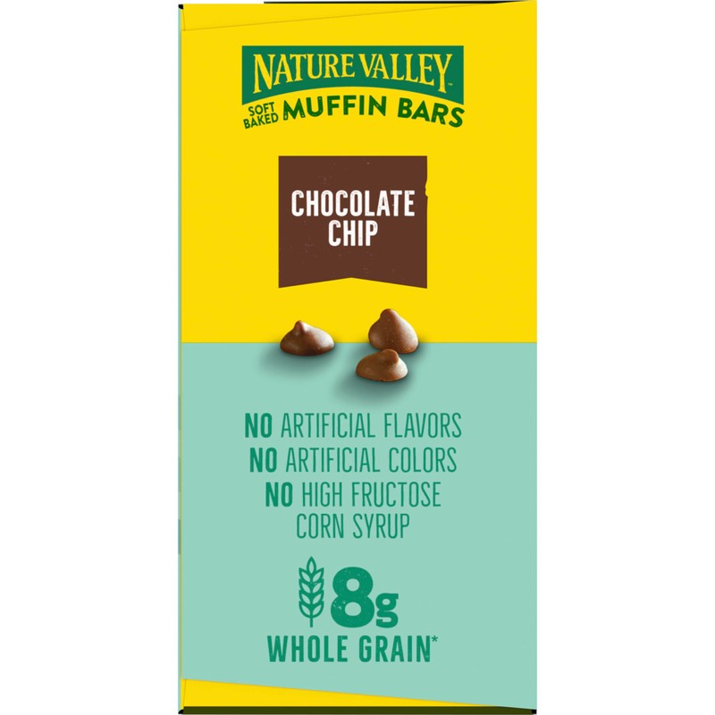 Nature Valley Soft Baked Muffin Bars, Chocolate Chip, Snack Bars,