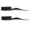 2 Pcs Women's Bristle Brush, Boar Bristle Three-row Pointed Tail