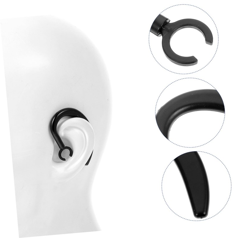 KONTONTY 2pcs Replacement Ear Hooks for Earpiece Rubber Design Slip