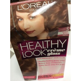 imperfect box L'Oreal Healthy Look Gloss Hair Color Medium Brown/Truffle #5