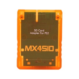 Annadue Memory Card Adapter for PS2, MX4SIO (Memory Expansion for SIO) SIO2SD Memory Card Adapter Replacement Memory Card Reader for Fat Console (Orange)