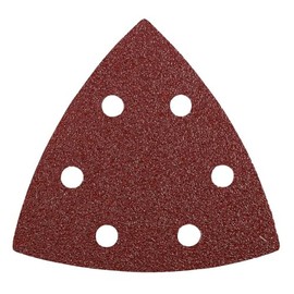 kwb Sanding triangles 93 mm made of precious corundum with 120 grit, tool-free change, resin gluing and reinforced paper carrier for medium fine sanding of wood and metal