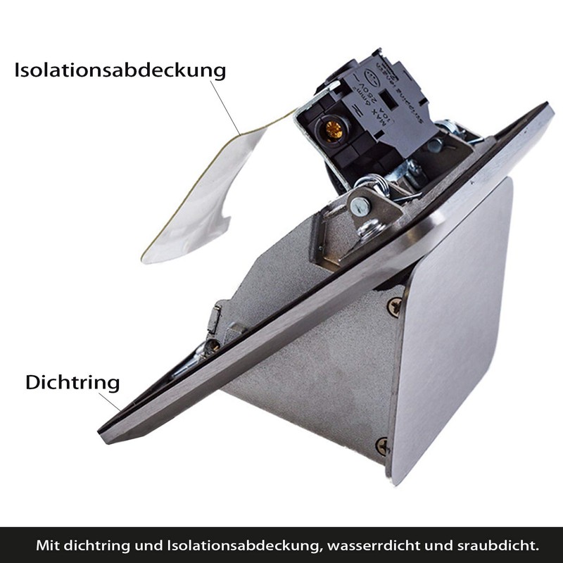 Floor Socket, 2 Sockets, Table Socket with 2 USB Power