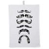 Hippowarehouse Moustache Tea Towel Eco Printed Dish Cloth Kitchen accessory
